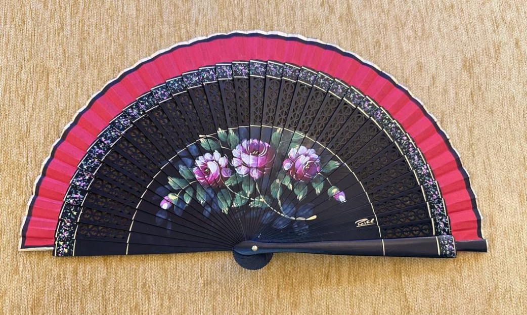 Abanico rosas