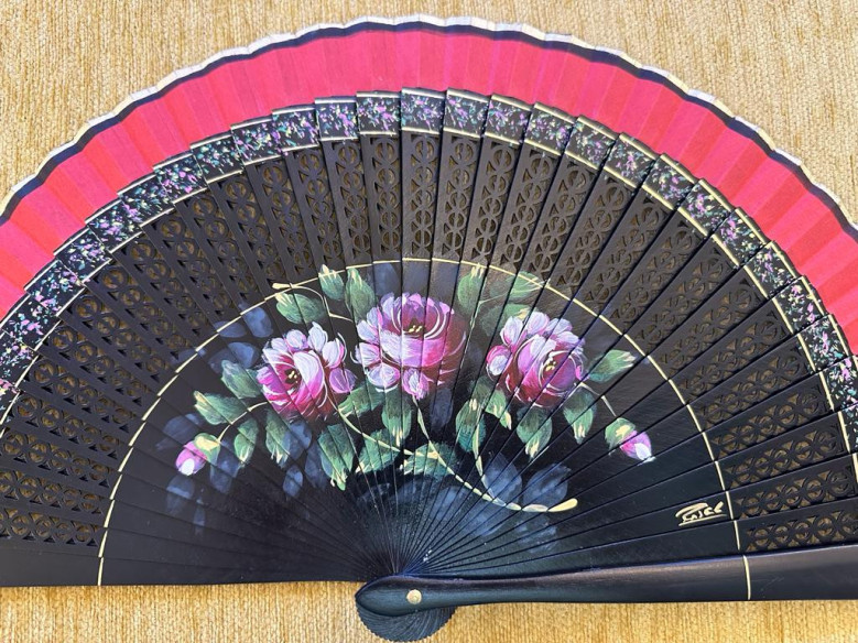 Abanico rosas