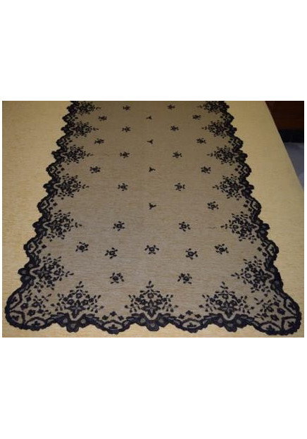 Mantilla mano seda mediana