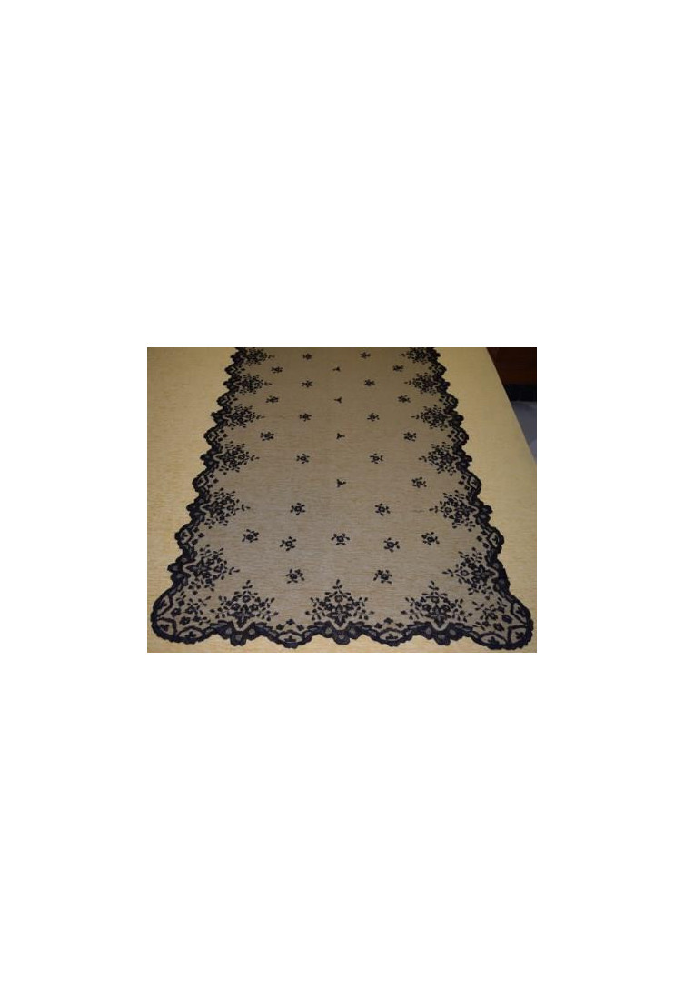 Mantilla mano seda mediana