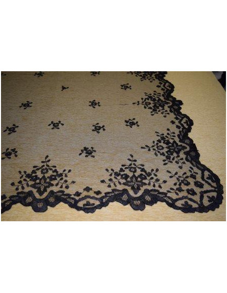 Mantilla mano seda mediana