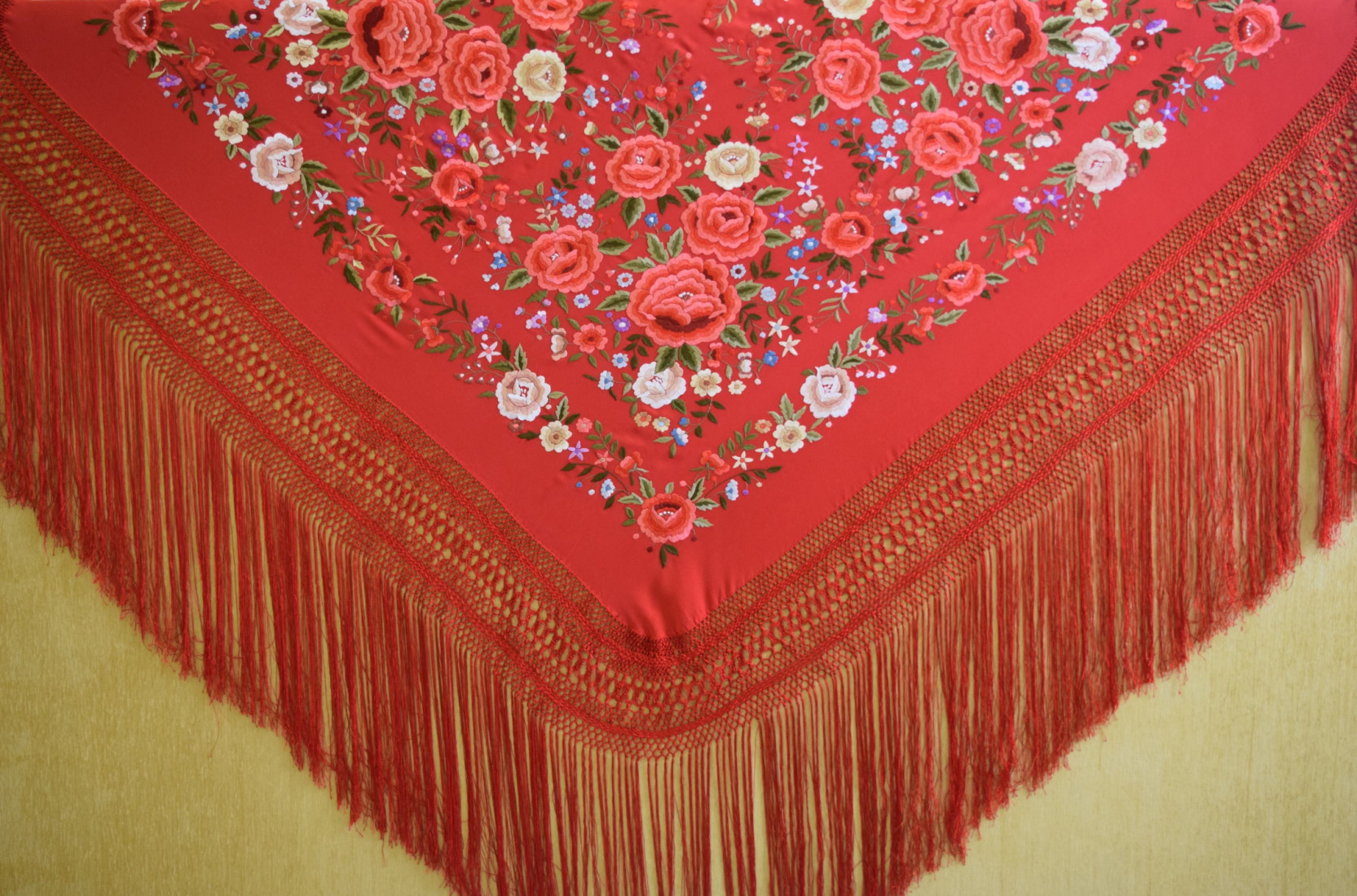 Mantón mano seda 140cm