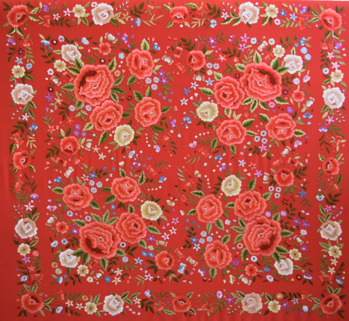 Mantón mano seda 140cm