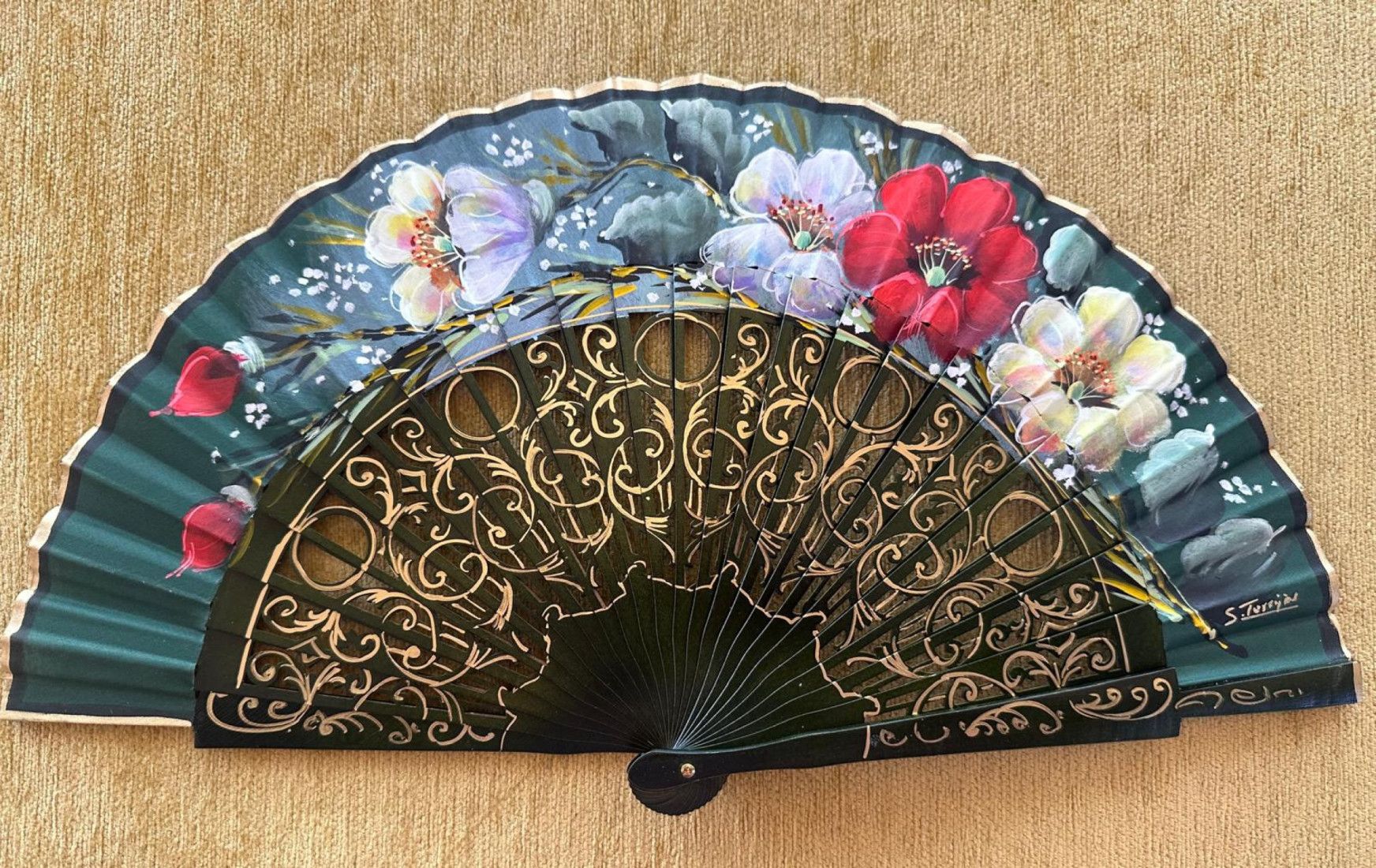 Abanico flores