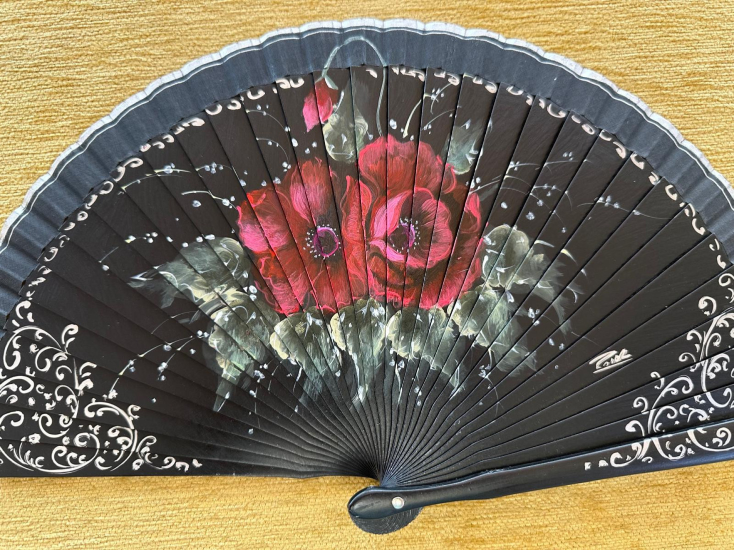 Abanico rosas