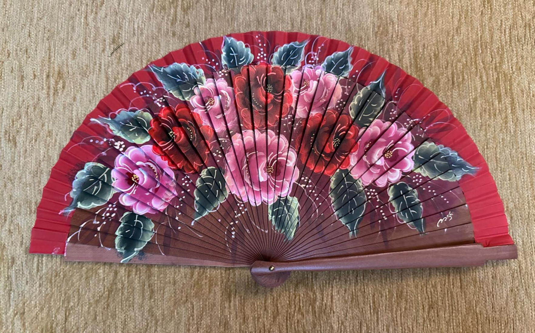 Abanico rosas
