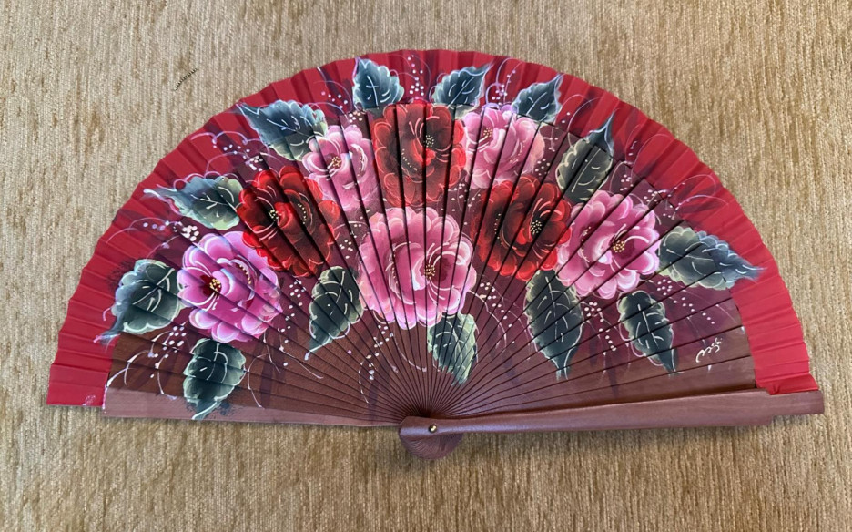 Abanico rosas