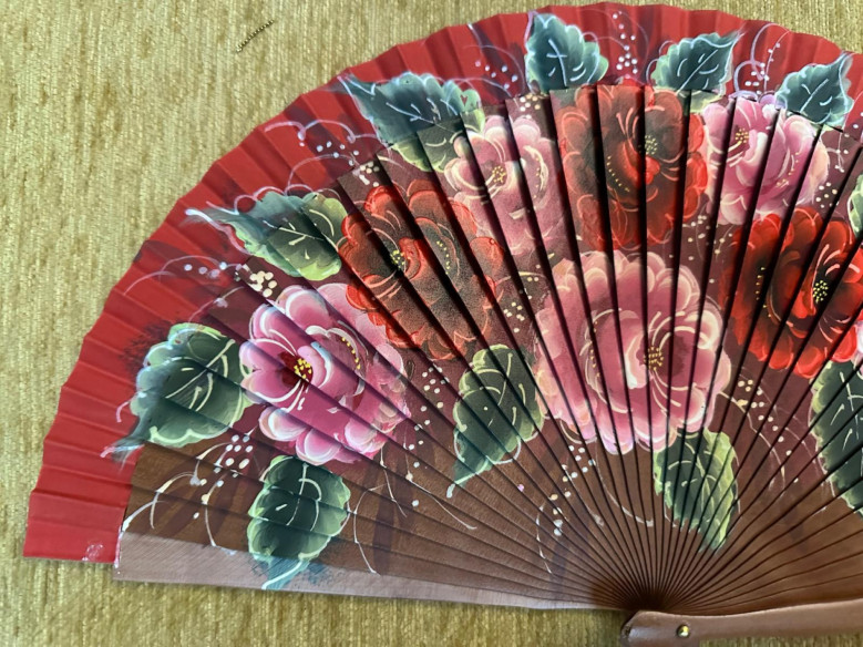Abanico rosas
