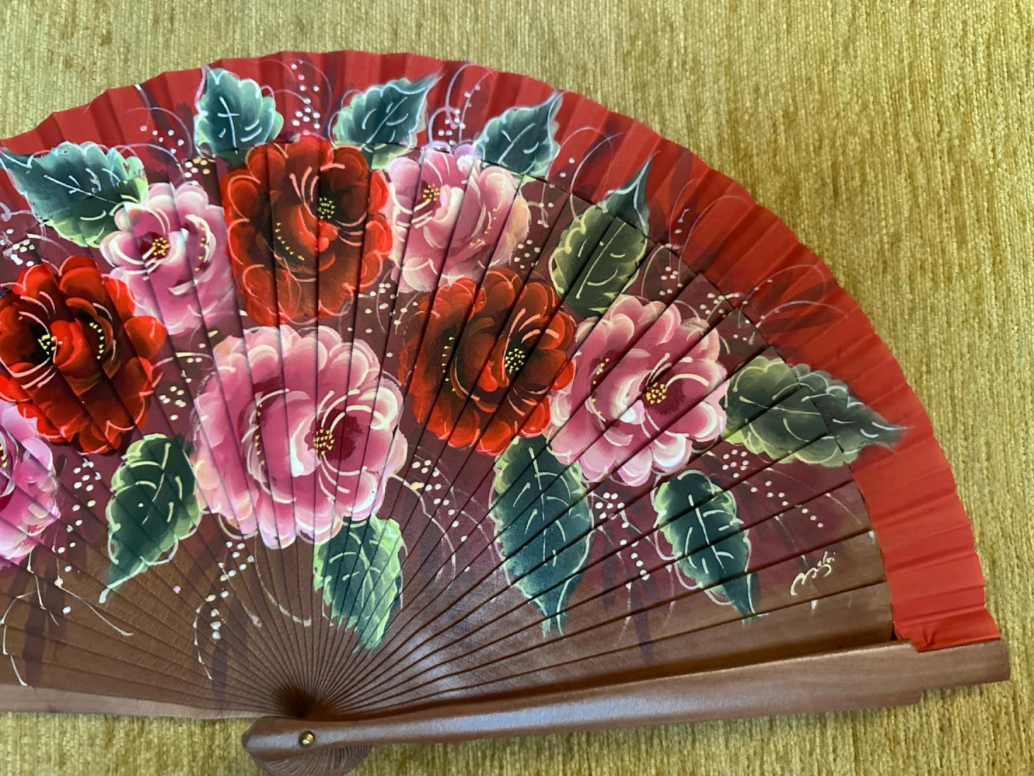Abanico rosas