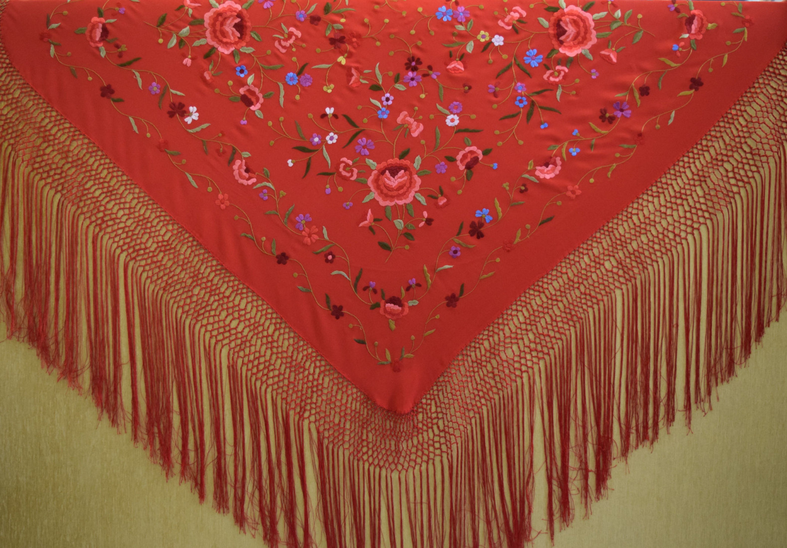 Mantón mano seda 115cm