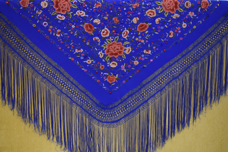 Mantón mano seda 140cm