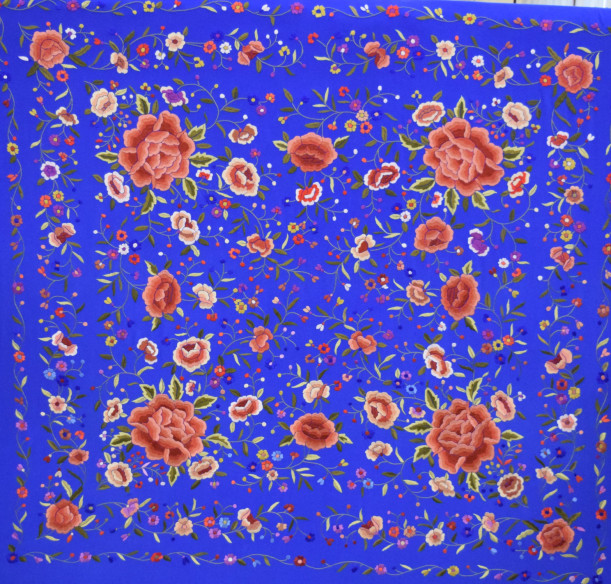 Mantón mano seda 140cm