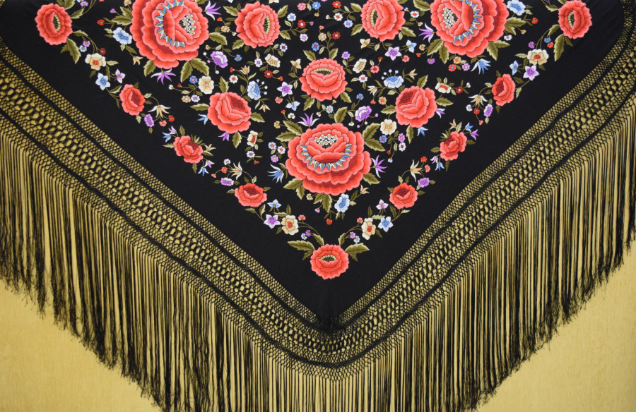 Mantón mano seda 140cm