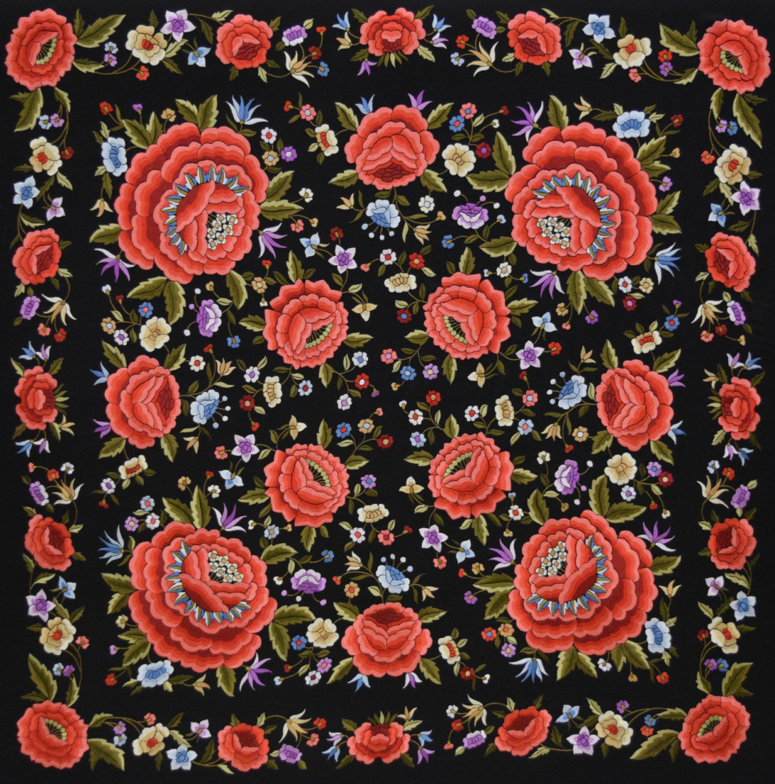 Mantón mano seda 140cm