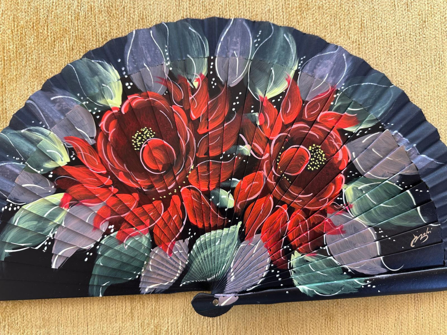 Abanico rosas