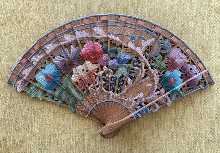 Abanico baraja 120º palosanto