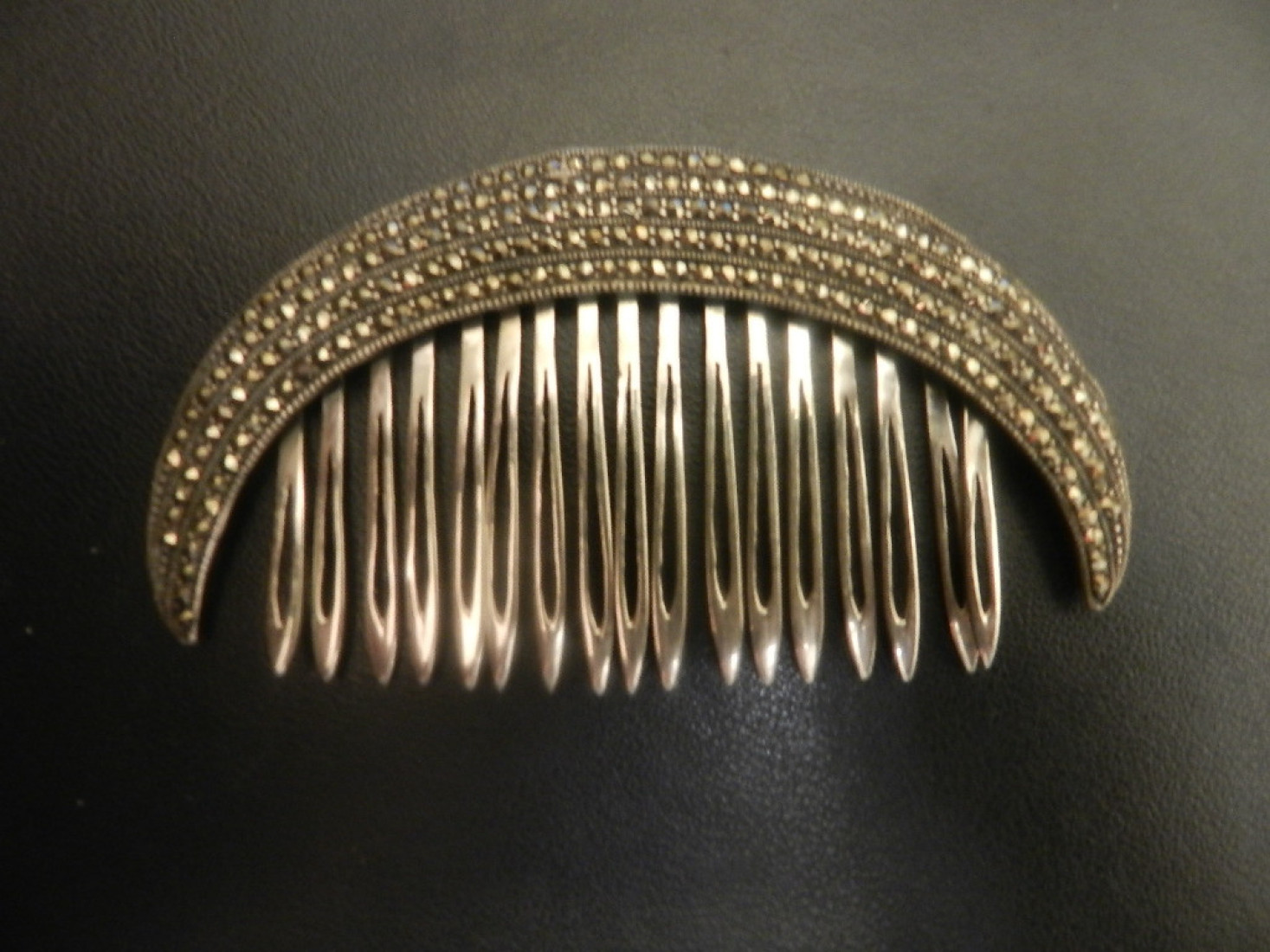 Peinecillo plata marcasitas