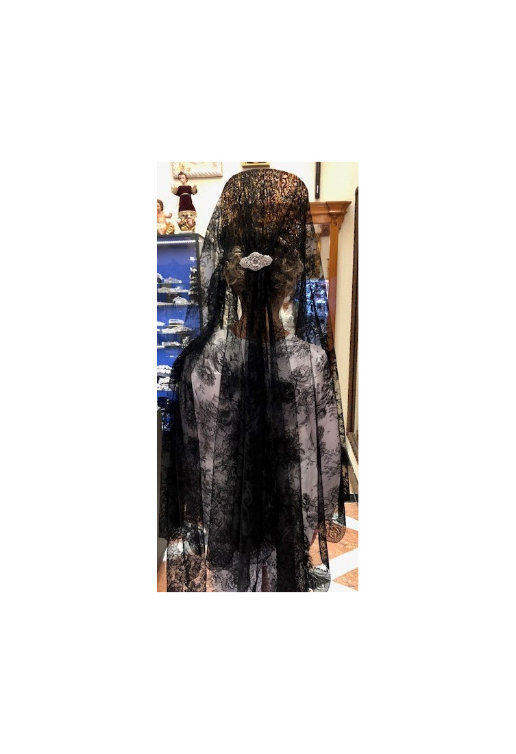Mantilla chantilly máquina 100*220