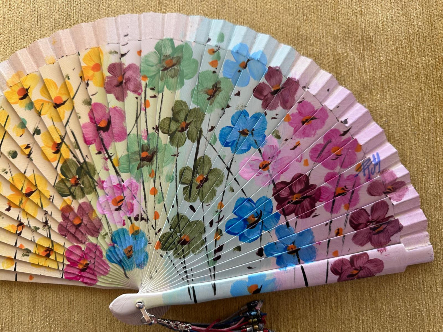 Abanico flores