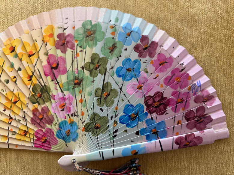 Abanico flores
