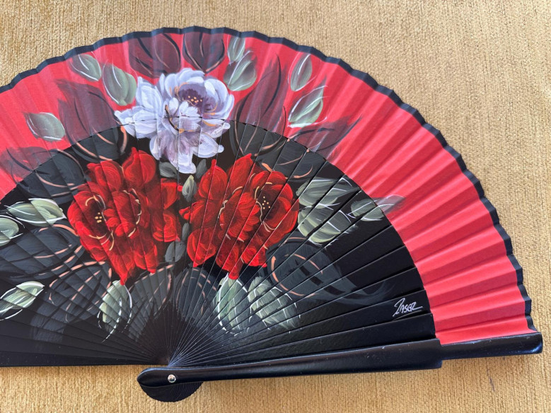 Abanico rosas