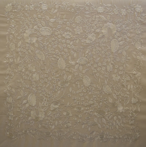 Mantón máquina crespón 125cm