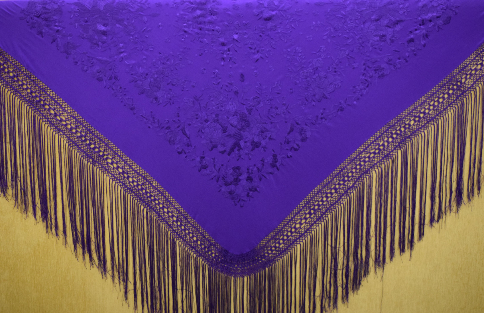 Mantón mano seda 140cm