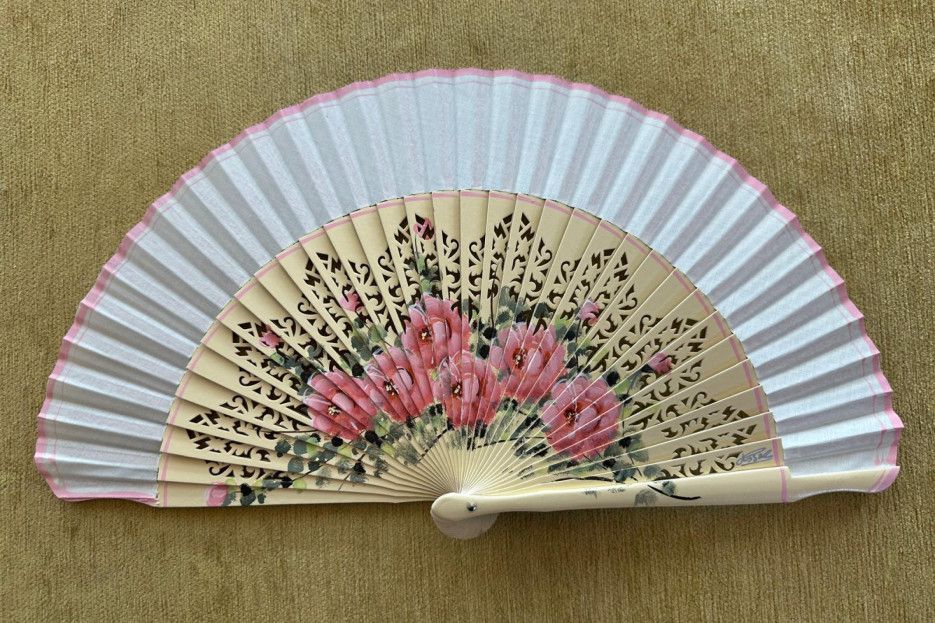 Abanico rosas
