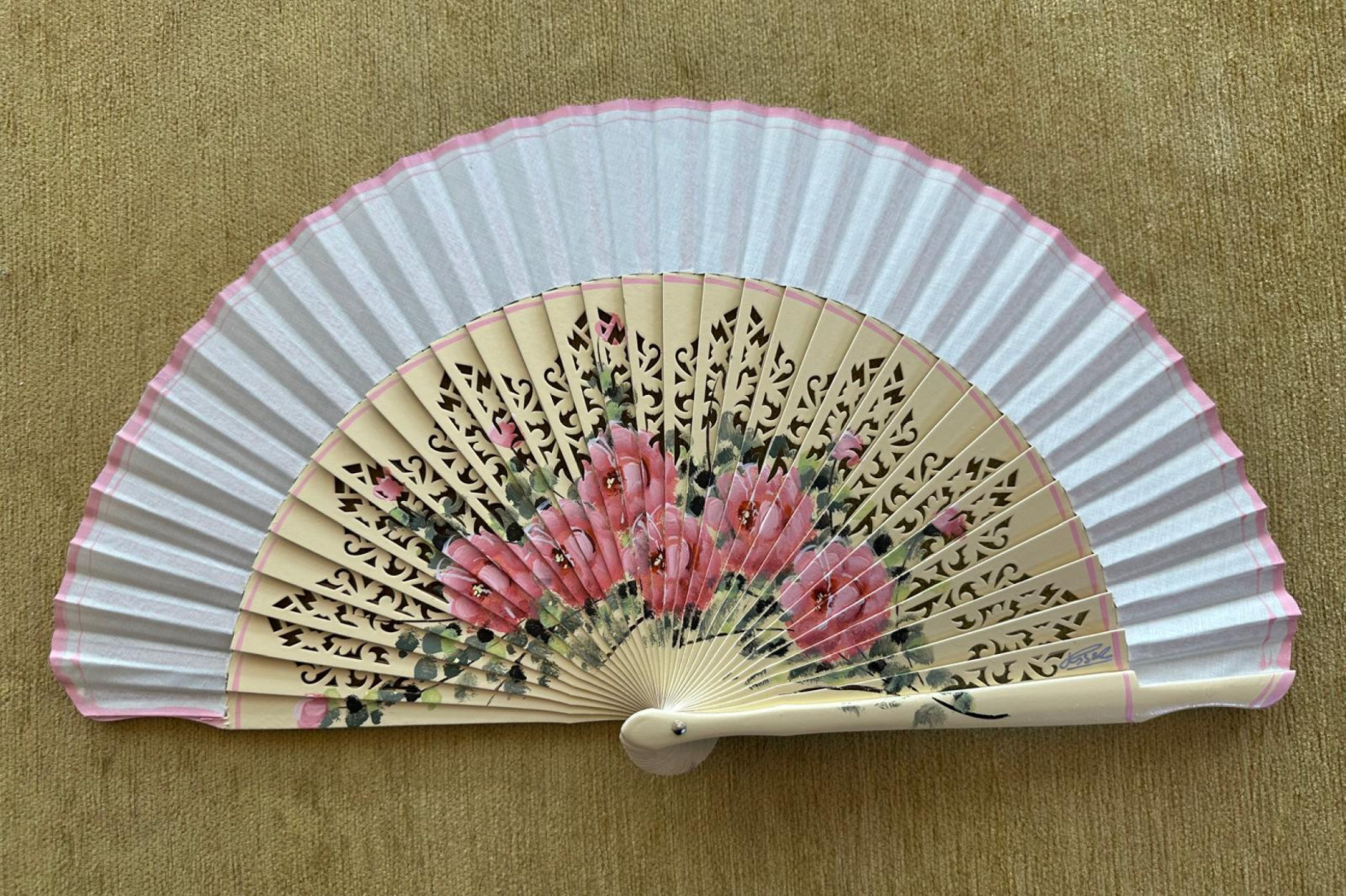 Abanico rosas