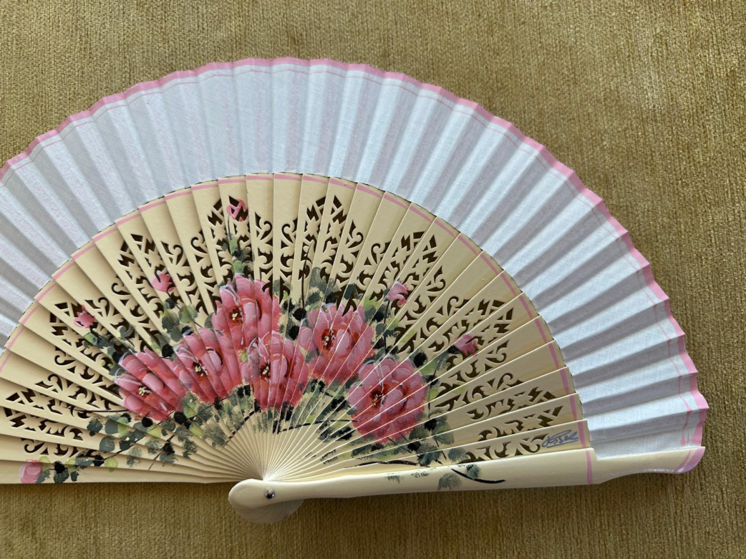 Abanico rosas