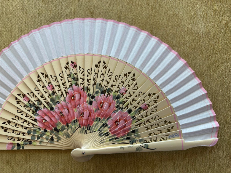 Abanico rosas