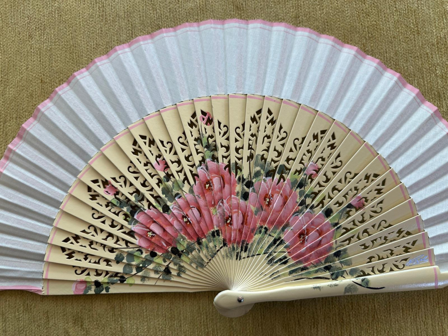 Abanico rosas