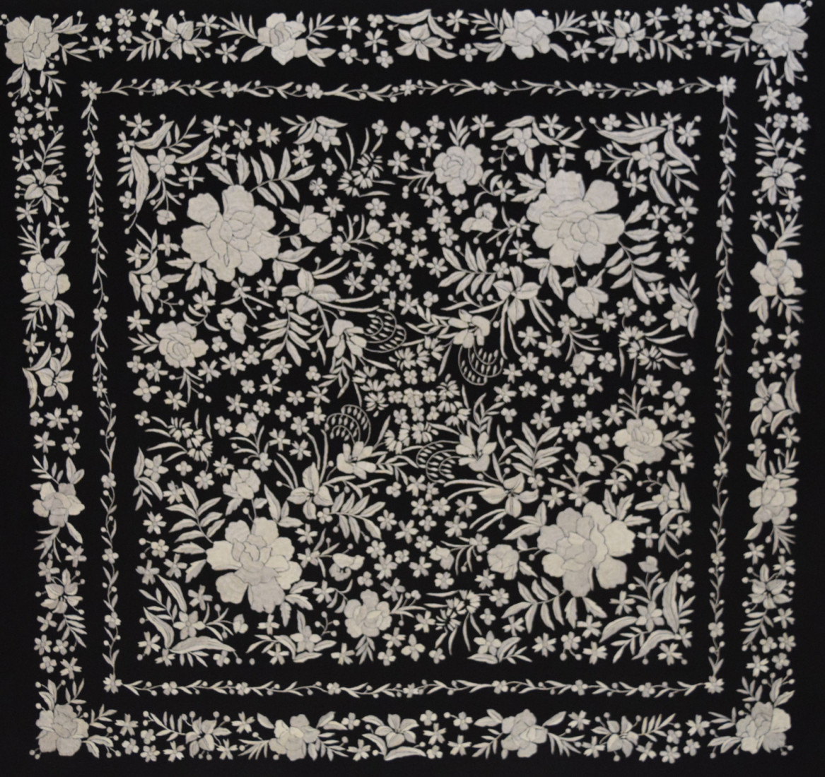Mantón mano seda 140cm