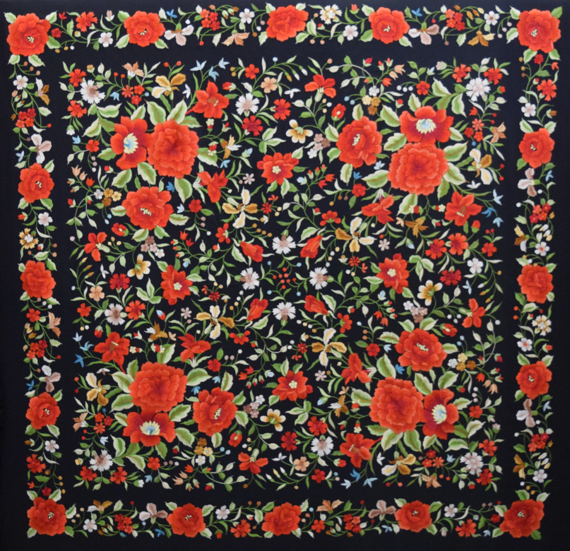 Mantón mano seda 140cm