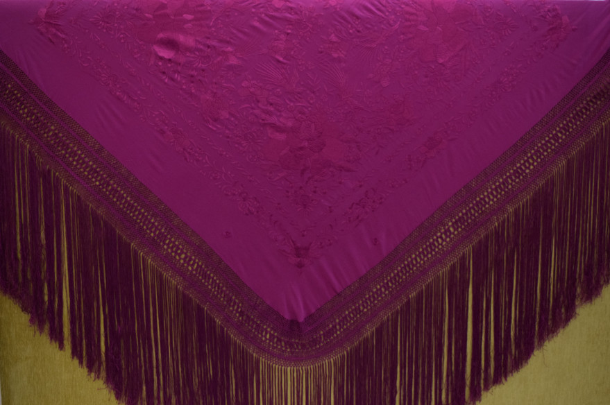 Mantón mano seda 140cm
