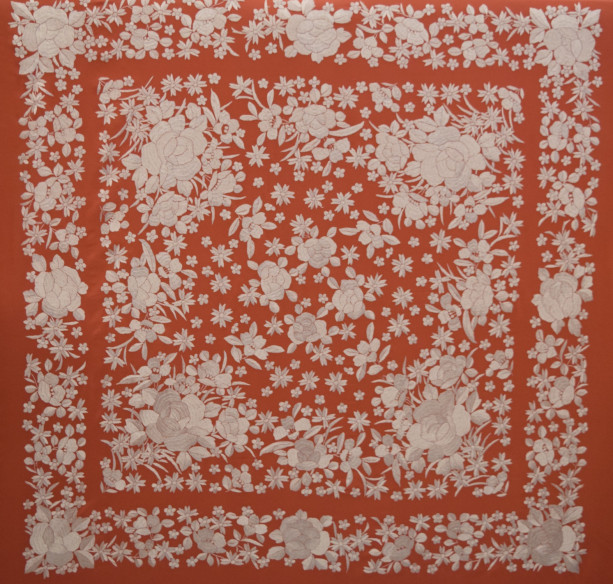 Mantón mano seda 140cm