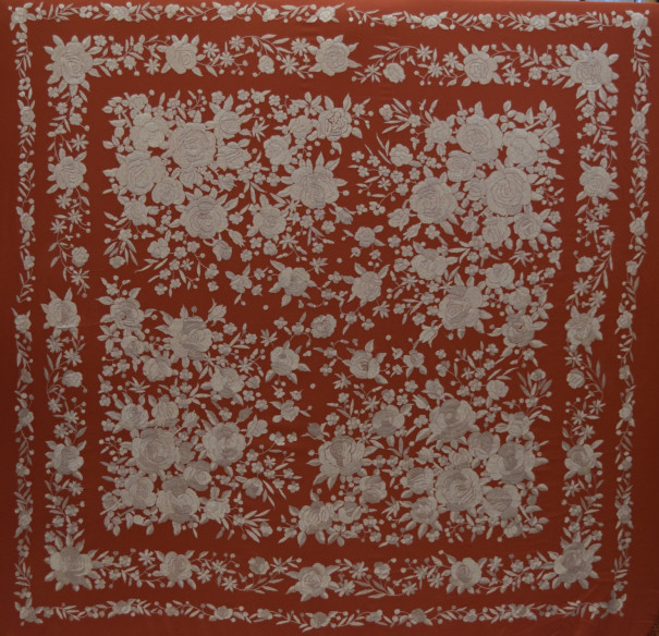 Mantón mano seda 140cm