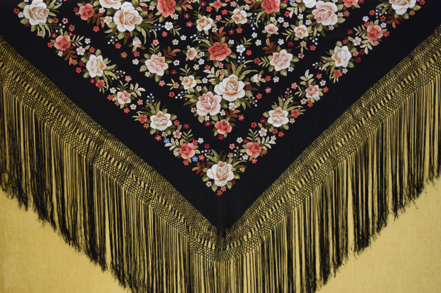 Mantón mano seda 140cm