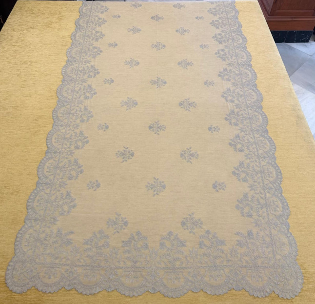 Mantilla semimanual 110*240 gris