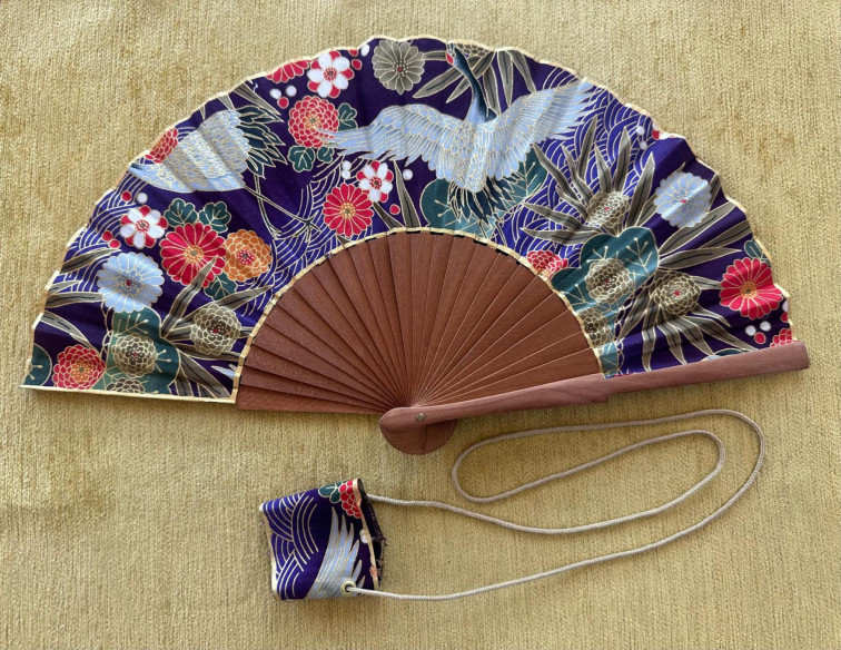 Abanico peral estampado