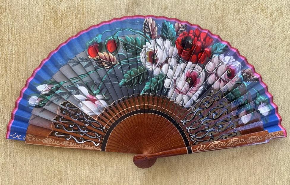 Abanico rosas
