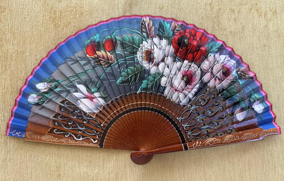 Abanico rosas