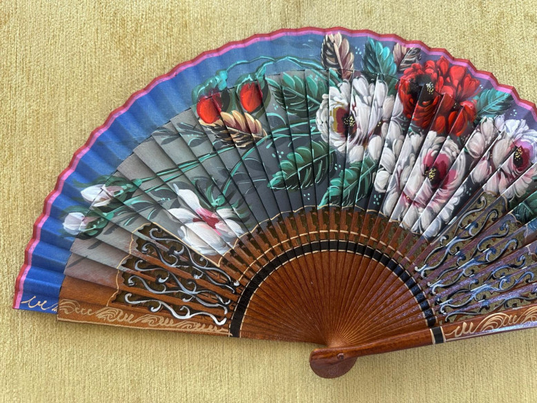 Abanico rosas