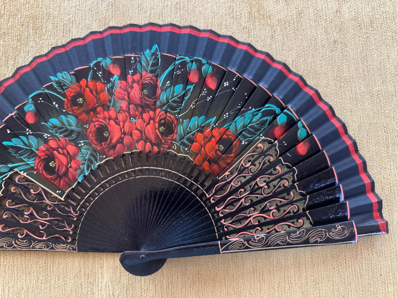 Abanico rosas