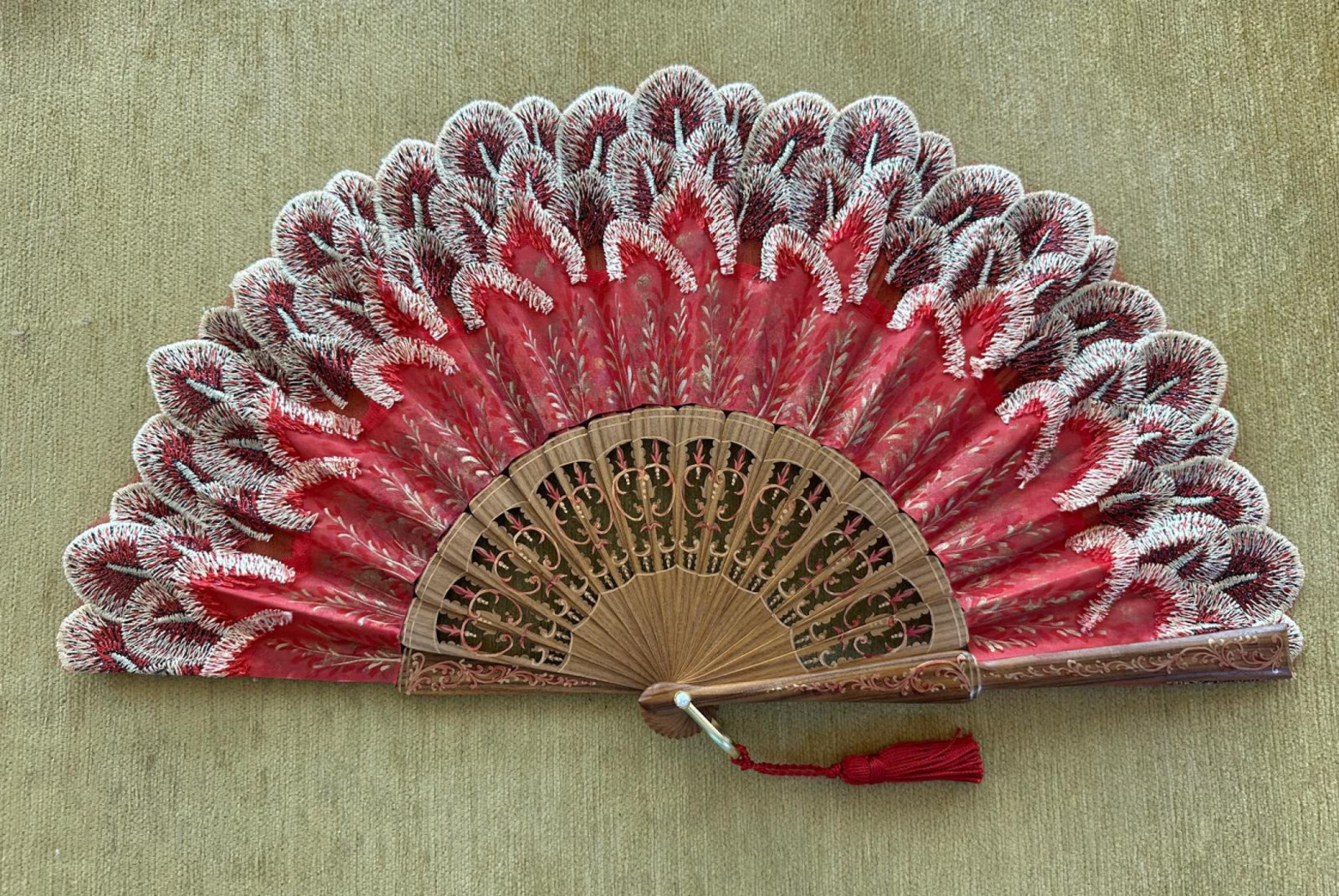 Abanico plumas