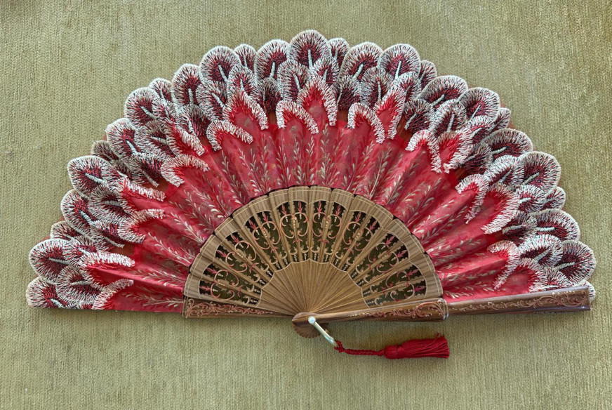Abanico plumas