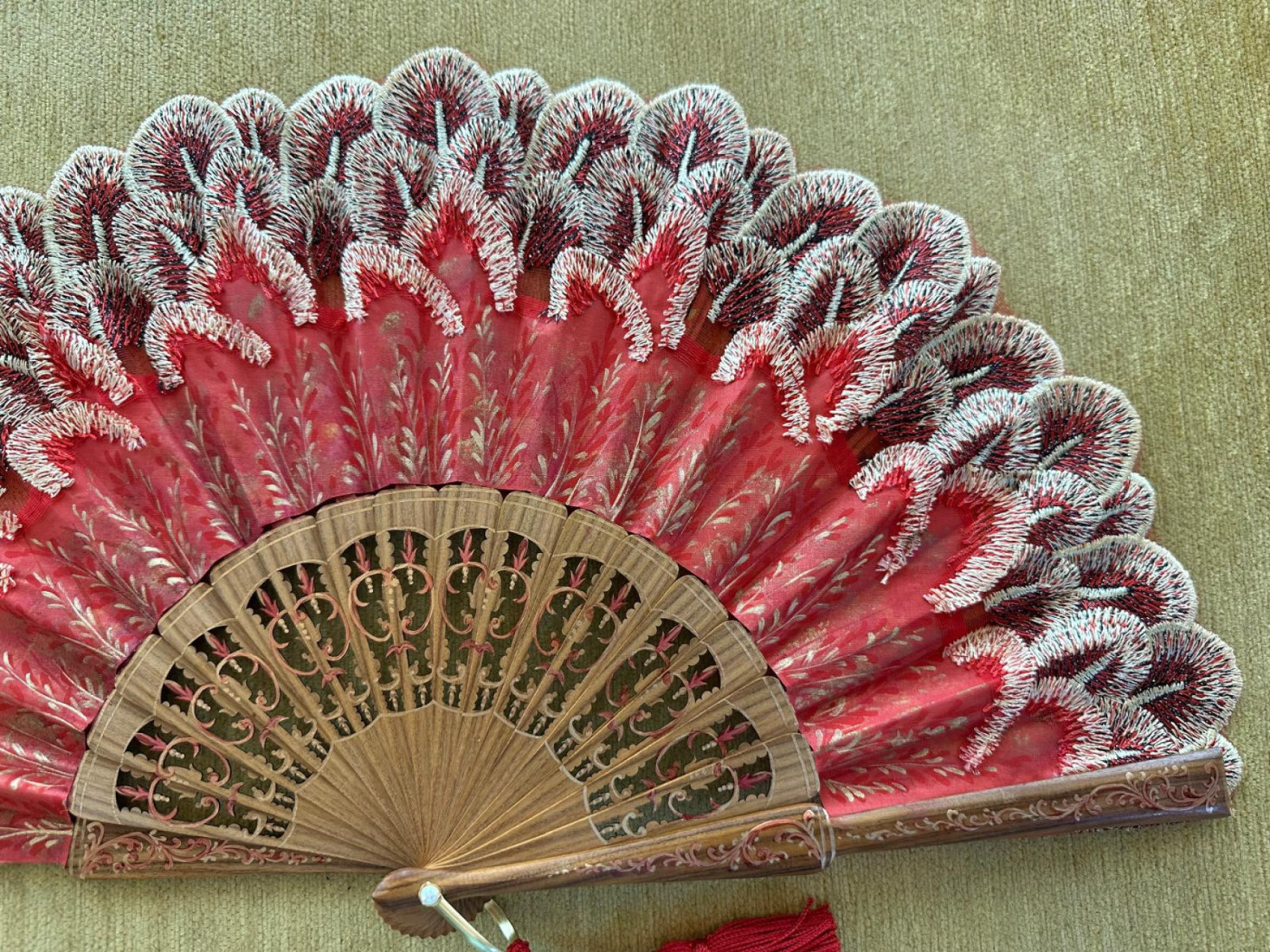 Abanico plumas