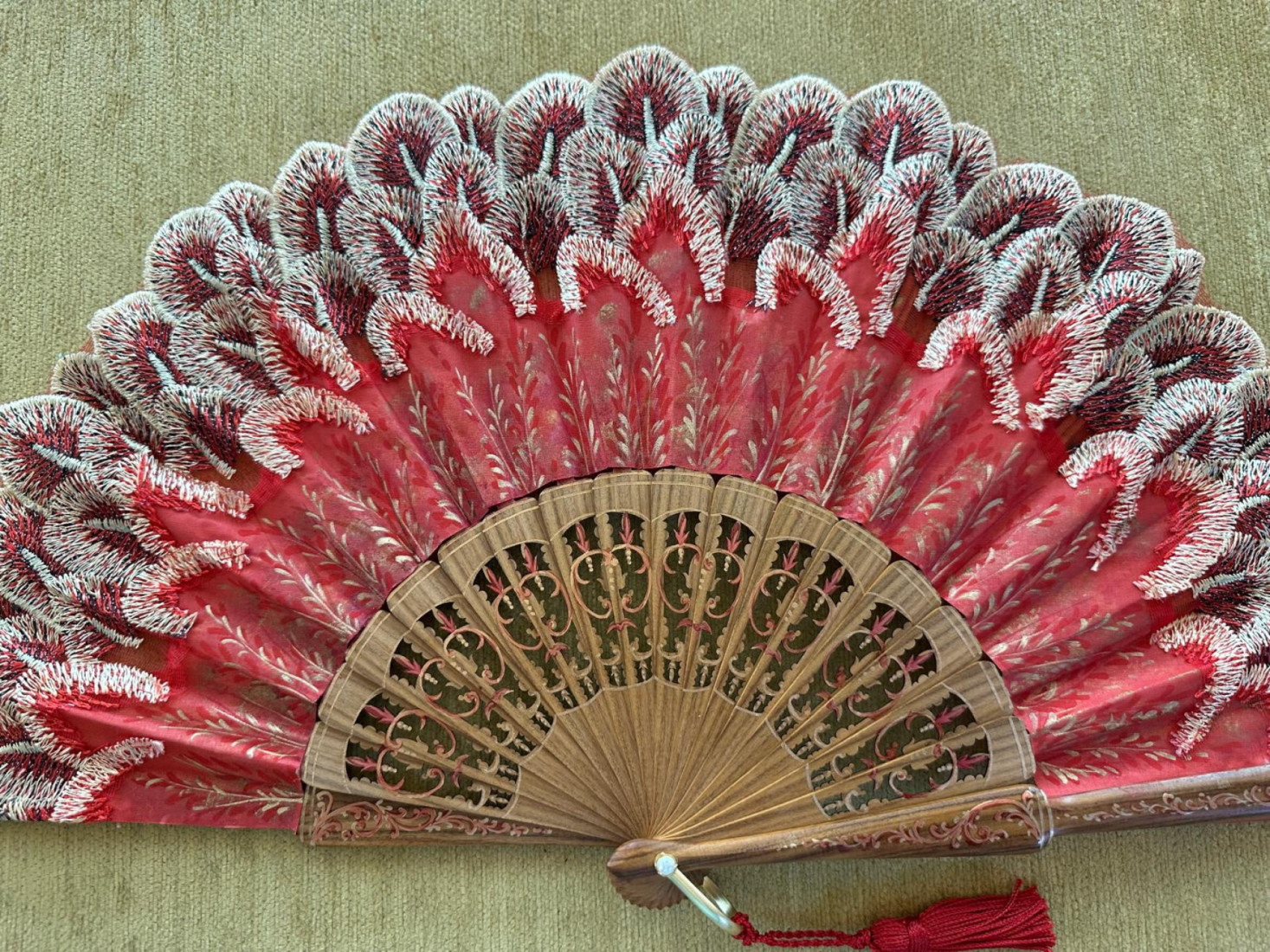 Abanico plumas