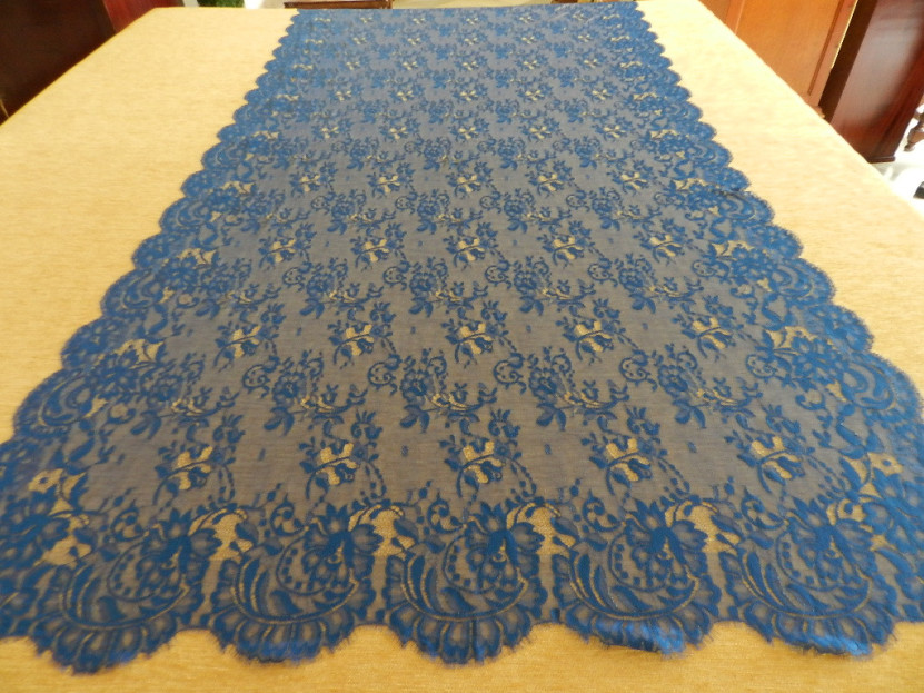 Mantilla máquina azulina 100*220