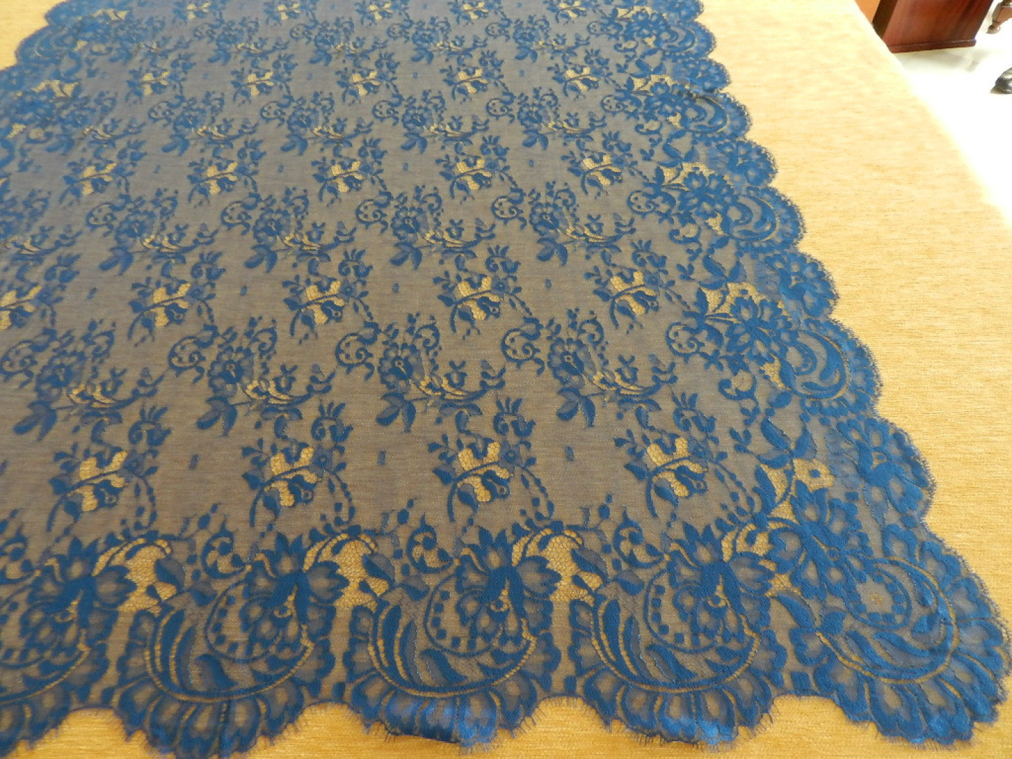 Mantilla máquina azulina 100*220